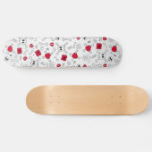 Skateboard Crânes, os & cœurs brisés (Horz)