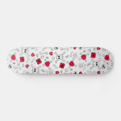 Skateboard Crânes, os et coeurs brisés (Horz)