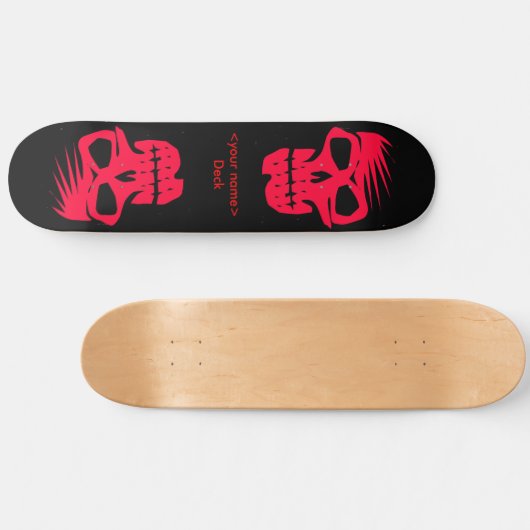 Skateboard Crânes personnalisables (Horz)