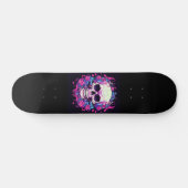 Skateboard Crânes Roses Roses (Horz)