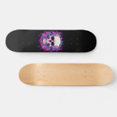 Skateboard Crânes Roses Roses (Horz)