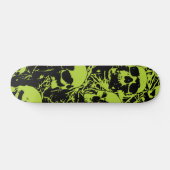 Skateboard Crânes verts (Horz)