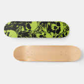 Skateboard Crânes verts (Horz)
