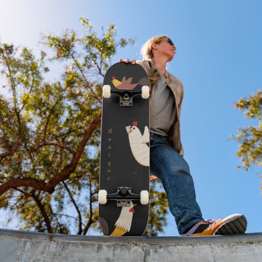 Skateboard crash chiens modernes farmhouse monogram (Extérieur 1)