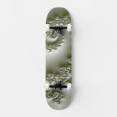 Skateboard Cravate à motif fractal vert pâle (Recto)