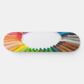 Skateboard Crayons colorés de craie (Horz)