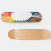 Skateboard Crayons colorés de craie (Horz)