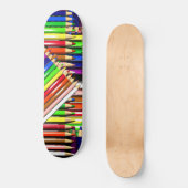 Skateboard crayons de couleur (Recto)