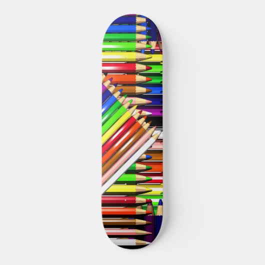 Skateboard crayons de couleur (Recto)