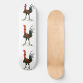 Skateboard Crazy rooster (Recto)