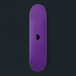 Skateboard Create Your Own Custom<br><div class="desc">Créez votre propre conception personnalisée de skateboard violet</div>
