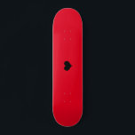 Skateboard Create Your Own Custom<br><div class="desc">Créez votre propre conception de skateboard rouge personnalisé</div>