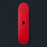 Skateboard Create Your Own Custom<br><div class="desc">Créez votre propre conception de skateboard rouge personnalisé</div>