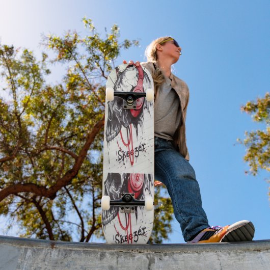 Skateboard Create Your Own Edgy Fashion Skull Style Design (Extérieur 1)