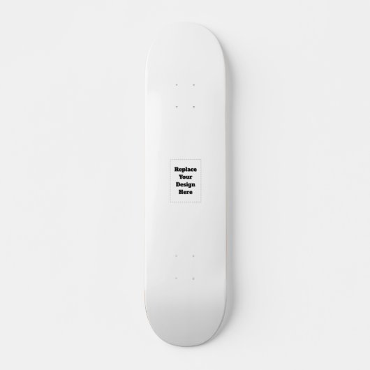Skateboard Create Your Own white  (Devant)