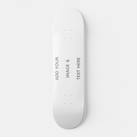 Skateboard Create Your Own white  Save The Date (Recto)