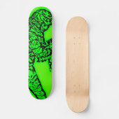 Skateboard Créature de la planche à roulettes noire de lagune (Recto)