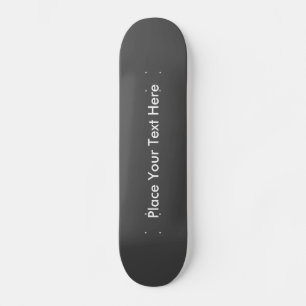 Skateboard Créer votre propre message personnalisé gris