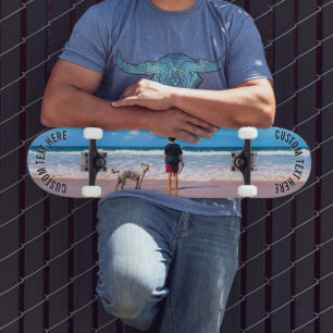 Skateboard Créez Votre Cadeau de Planche à Roulettes Photo de