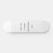 Skateboard Créez votre propre blanc (Horz)