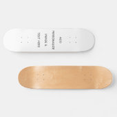Skateboard Créez votre propre blanc (Horz)