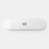 Skateboard Créez votre propre blanc (Horz)