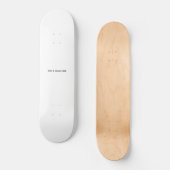 Skateboard Créez votre propre blanc (Recto)