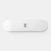 Skateboard Créez votre propre blanc (Horz)