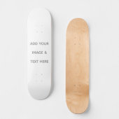 Skateboard Créez votre propre blanc  (Recto)