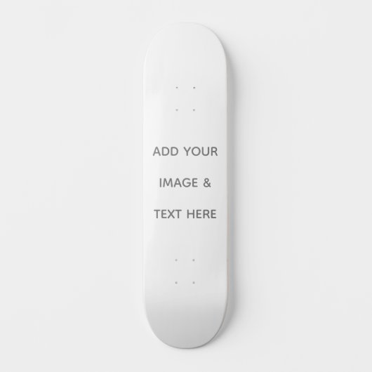 Skateboard Créez votre propre blanc  (Recto)