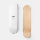 Skateboard Créez votre propre blanc (Recto)