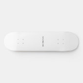 Skateboard Créez votre propre blanc (Horz)