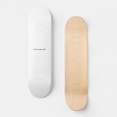 Skateboard Créez votre propre blanc (Recto)