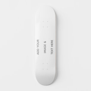 Skateboard Créez Votre Propre blanc  Sauvegarder La Date