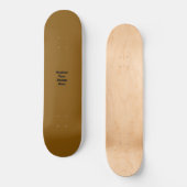 Skateboard Créez Votre Propre Brun (Recto)