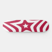Skateboard Créez votre propre étoile rouge et blanche (Horz)