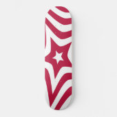 Skateboard Créez votre propre étoile rouge et blanche (Recto)