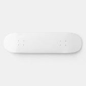 Skateboard Créez votre propre personnalisation Solide Blanc (Horz)