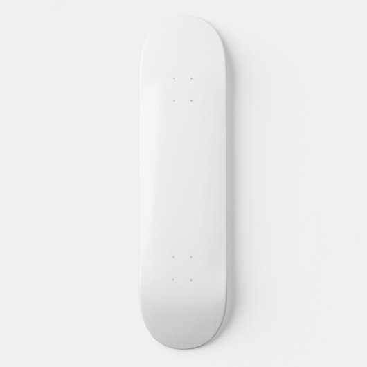 Skateboard Créez votre propre personnalisation Solide Blanc (Recto)