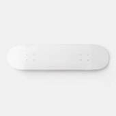 Skateboard Créez votre propre personnalisation Solide Blanc (Horz)