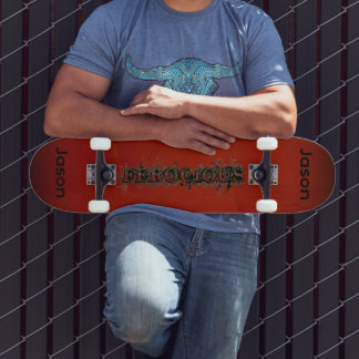Skateboard Créez Votre Propre Rouge & Noir Féroce