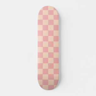 Skateboard Crème rose Motif moderne rétro