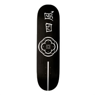 Skateboard Crest of the Four Winds samurai