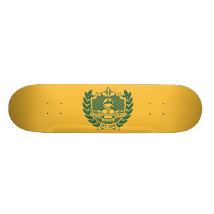 Skateboard Crête de fraternité de Zeta Zeta Zeta - couleur