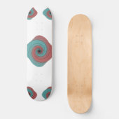 Skateboard Crimson and Teal Vortex (Recto)