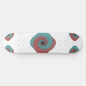 Skateboard Crimson and Teal Vortex (Horz)