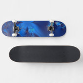 Skateboard Cristaux Bleus Fractale (Horz)
