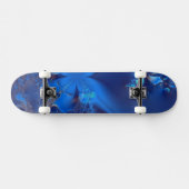 Skateboard Cristaux Bleus Fractale (Horz)