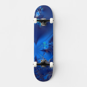 Skateboard Cristaux Bleus Fractale