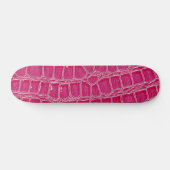 Skateboard Crocodile rose chaud Crocodile Skin Faux Mini Skat (Horz)